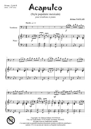 Trombone - Fresques musicales VOL.4 (trombone et piano)