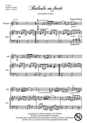 Balade en forêt (hautbois et piano)