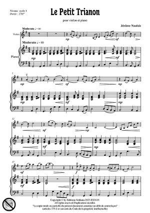 Le Petit Trianon (violon et piano)