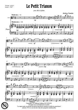 Le Petit Trianon (alto et piano)