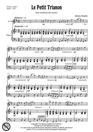 Le Petit Trianon (saxophone alto et piano)