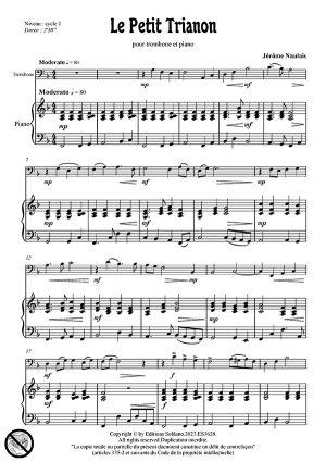 Le Petit Trianon (trombone et piano)