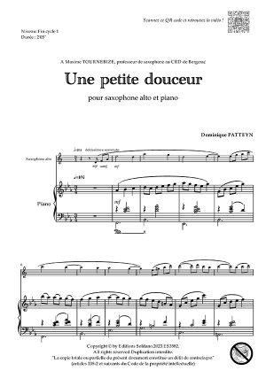 Une petite douceur (saxophone alto et piano)