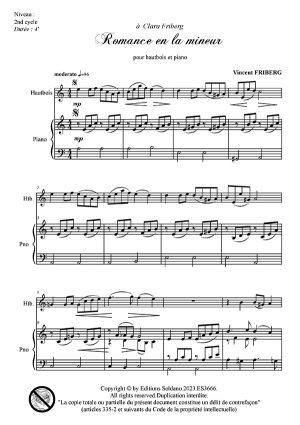 Romance en la mineur (hautbois et piano)