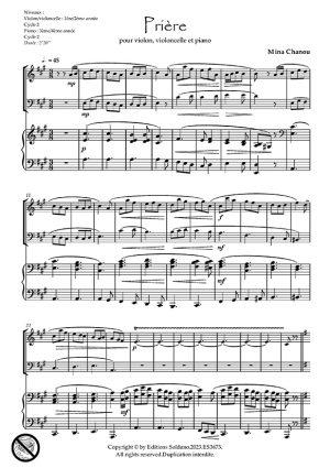 Prière (violon, violoncelle et piano)
