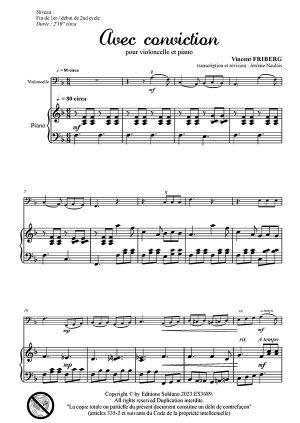 Avec conviction (violoncelle et piano)