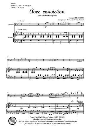 Avec conviction (trombone et piano)