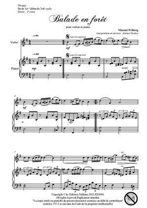 Balade en forêt (violon et piano)