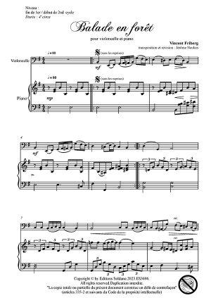 Balade en forêt (violoncelle et piano)