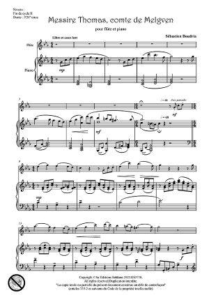 Messire Thomas, comte de Melgven (flûte et piano)