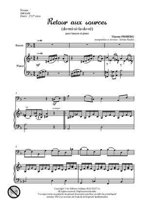 Retour aux sources (basson et piano)