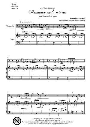 Romance en la mineur (violoncelle et piano)