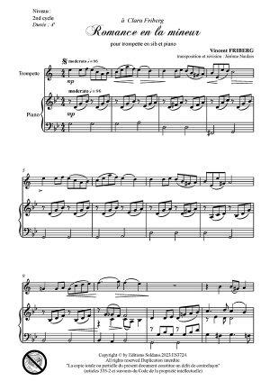 Romance en la mineur (trompette sib et piano)