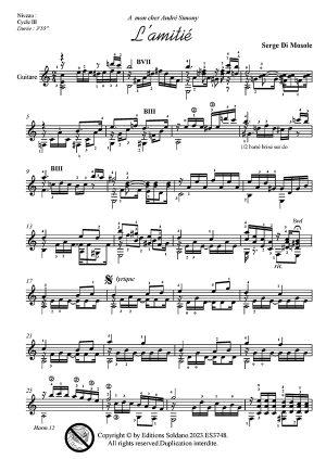 L'amitié (guitare)