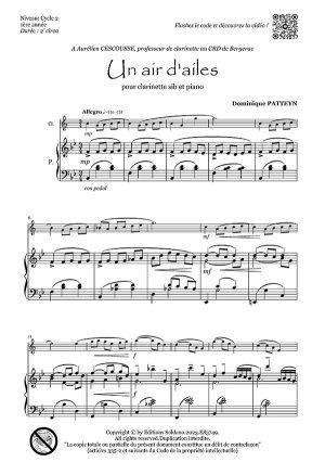 Un air d'ailes (clarinette sib et piano)