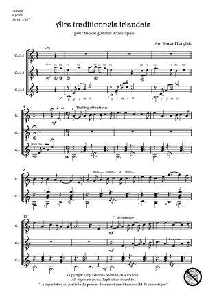 Airs traditionnels irlandais (trio de guitares)