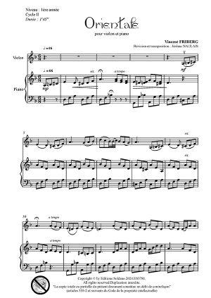 Orientale (violon et piano)
