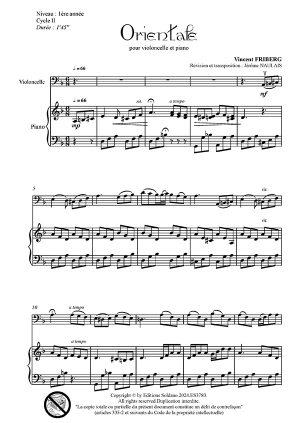 Orientale (violoncelle et piano)