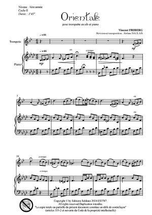 Orientale (trompette sib et piano)