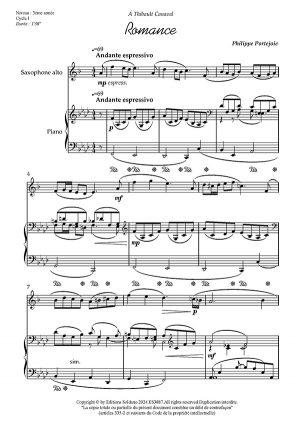 Romance (saxophone alto et piano)