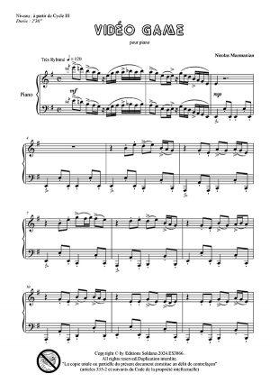 Vidéo game (piano)