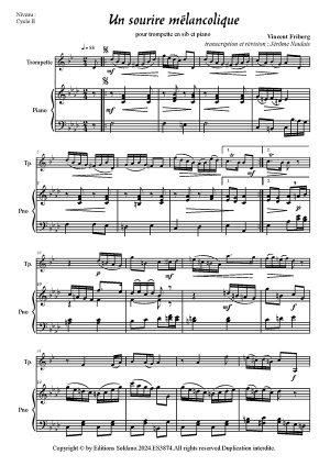 Un sourire mélancolique (trompette sib et piano)
