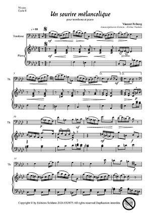 Un sourire mélancolique (trombone et piano)