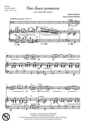Une douce promesse (violoncelle et piano)