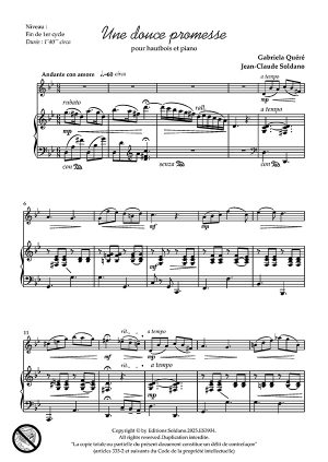 Une douce promesse (hautbois et piano)