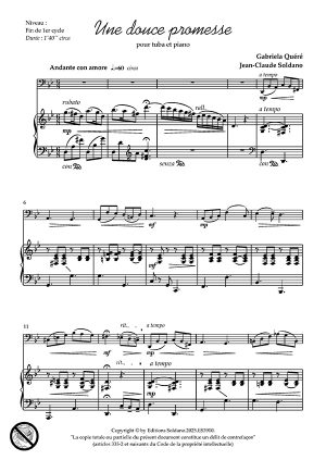 Une douce promesse (tuba et piano)