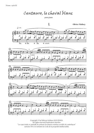 Centauro, le cheval blanc (piano)