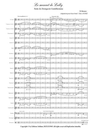 Le menuet de Lully (brass band)