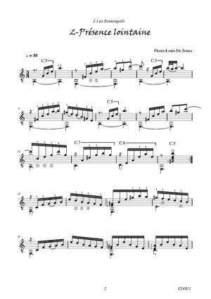 Présence lointaine (guitare)