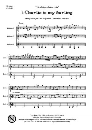 3 traditionnels écossais (trio de guitares)