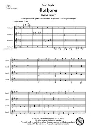 Bethena (quatuor de guitares)