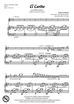 El Cariño (flûte et piano)