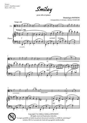 Smiley (alto et piano)