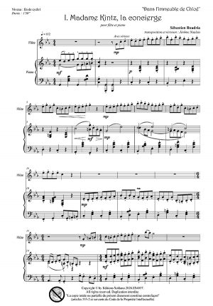 Dans l'immeuble de Chloé (flûte et piano)