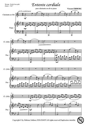 Entente cordiale (clarinette en sib et piano)