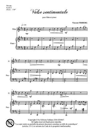 Valse sentimentale (flûte et piano)