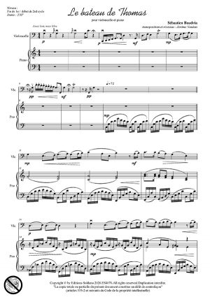 Le bateau de Thomas (violoncelle et piano)