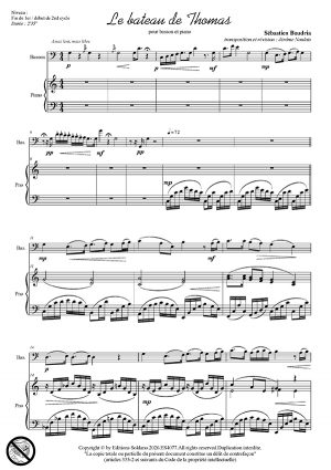Le bateau de Thomas (basson et piano)