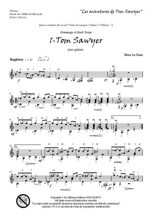 Les aventures de Tom Sawyer (guitare)