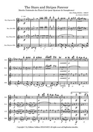 The Stars and Stripes Forever (quatuor de saxophones)