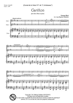 Carillon (deux flûtes et piano)