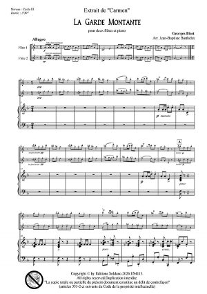 La Garde Montante (deux flûtes et piano)