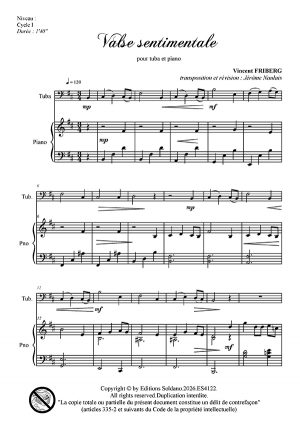 Valse sentimentale (tuba et piano)