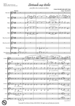 Sérénade aux étoiles (flûte solo et ensemble de flûtes)