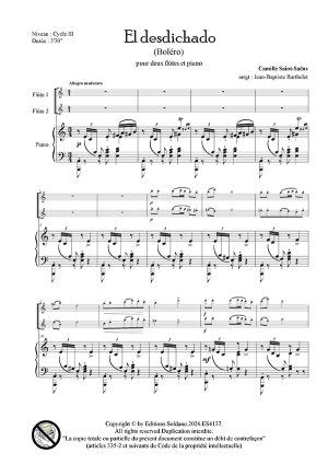 El desdichado (deux flûtes et piano)
