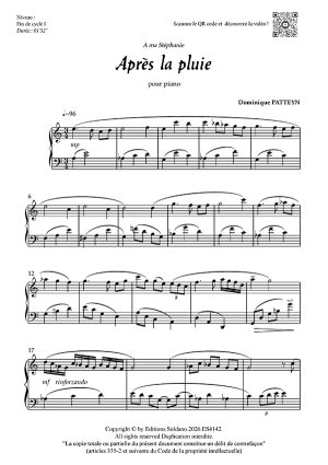 Après la pluie (piano)